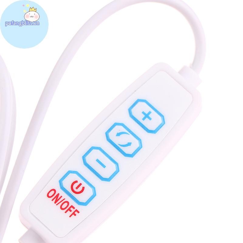 Pufangbliss 1.5M USB 5V LED -Màu sắc mờ cáp điều khiển 4 phím 2CH cho đèn LED điện áp thấp CCT Bicolor VN