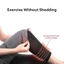 Miếng đệm nẹp đầu gối CHEESELY từ len Cashmere màu đen/xám, giúp làm ấm và bảo vệ đầu gối