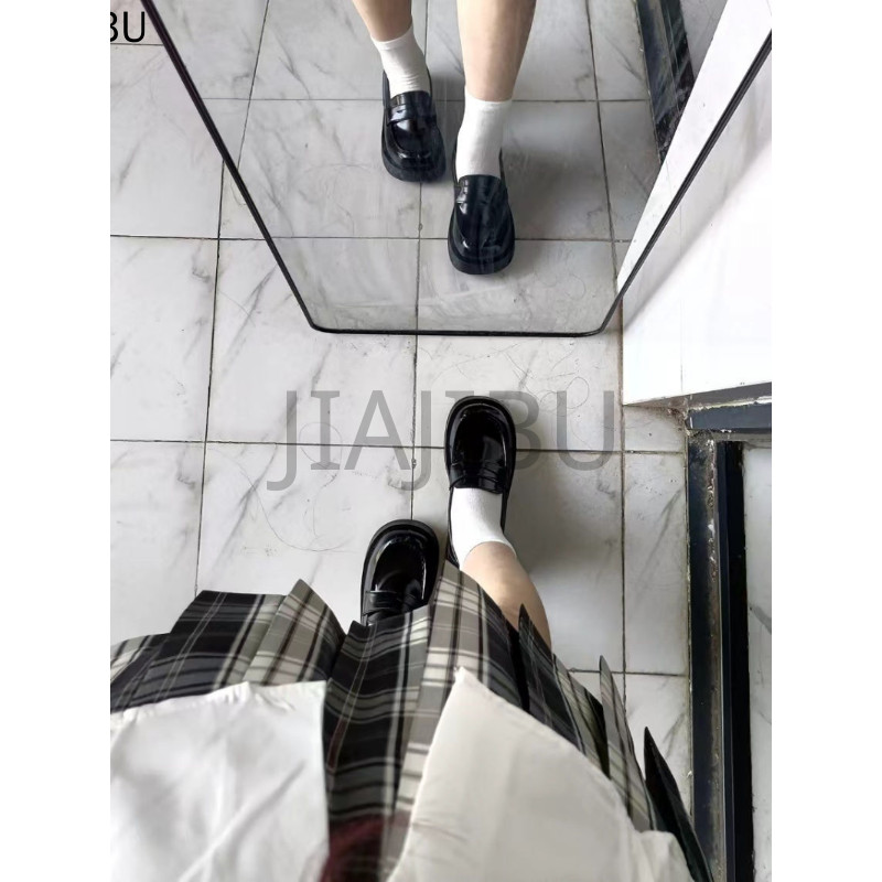 Size 35-43 Giày Lolita Đồng Phục JK Nhật Bản Giày Nữ Cỡ Lớn 42 Giày Da Gót Dày Màu Nâu Phong Cách Anh Quốc Korean Fashion Platform Casual Mary Jane Shoes Giày Đi Học Màu Đen Non-slip Round-toed Cosplay Doll Shoes Giày Công Chúa Đế Mềm Kiểu Pháp Giày Nhảy