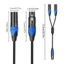 Niki Nâng Cấp Nữ Sang Đôi Nam 3 Pin Jacking Splitter Dây Bộ Chuyển Đổi Âm Thanh Nhựa