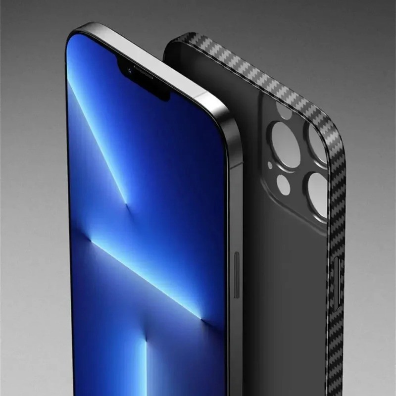 Ốp Điện Thoại Sợi Carbon Siêu Mỏng Cho iPhone XS Max 8 7 6 6S Plus SE 2020 2022 XR X Chống Trầy Xước Ốp lưng Ốp Lưng Bảo Vệ Cho iPhone 16 15 14 13 12 11 Pro Max Plus Mini