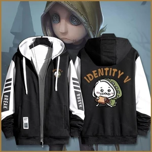 Sq3 Chiikawa Identity V Emma Woods Gardener áo khoác dây kéo Áo khoác Hoodie cardigan áo len Unisex dài tay Top Cosplay
