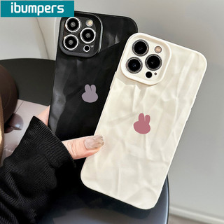ibumpers Ốp Lưng iPhone Xinh Hàn Quốc Thỏ In Hình Ốp Điện Thoại nhám Silicon Mềm Chống Sốc Chống Bẩn Cho Iphone 16 15 14 12 13 11 Pro Max IP 7 8 Plus X XS XR