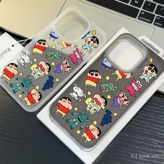 Ốp điện thoại di động màn hình đầy đủ vui nhộn dễ thương hoạt hình ngộ nghĩnh mờ phù hợp cho iPhone 11 11promax 12promax 12 13 14 15 promax 16promax 16 14plus 15plus 13pro vỏ bảo vệ linh hoạt chống rơi