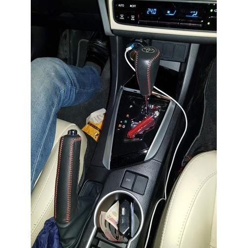 Bao Da Cần Số, Tay Phanh TOYOTA  ALTIS, RUSH STD(2014-2021), VIOS 2014-2018 da bò, khâu thủ công