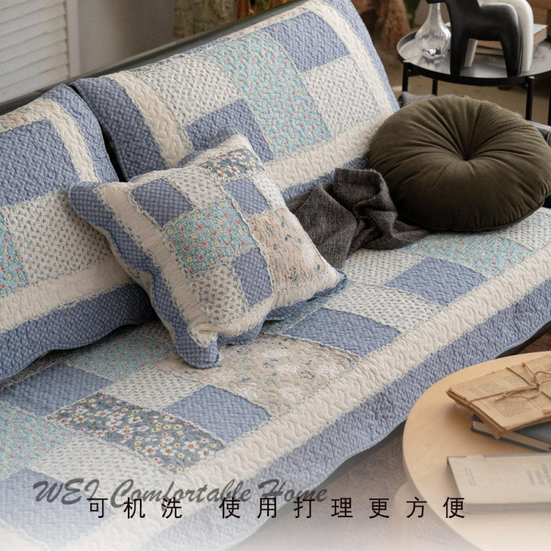 Đệm sofa miếng đệm bông bốn mùa Đệm Ghế Sofa tươi mát chống trượt kết hợp ba người