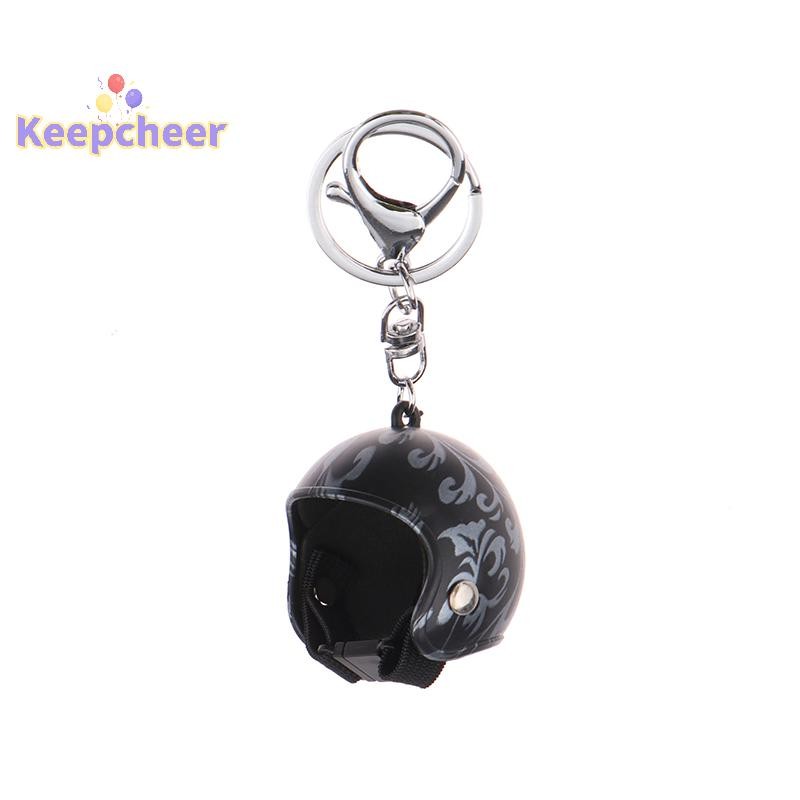 [Keepcheer] Mũ bảo hiểm sáng tạo Móc khóa Mũ bảo hiểm an toàn thời trang Móc khóa Túi đựng chìa khóa ô tô Trang trí mặt dây chuyền cho người hâm mộ câu lạc bộ xe máy Quà tặng [Mới]
