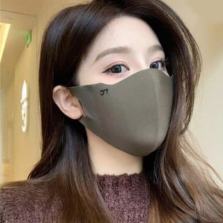 Mặt nạ chống nắng màu xám đen mùa xuân mùa hè - UPF50 + chống tia cực tím + - Mặt nạ nửa mặt Unisex - Phụ kiện thể thao ngoài trời - Simiple, Thời trang, Có thể điều chỉnh
