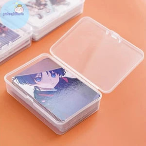 Pufangbliss Mới Trong Suốt Nhựa Hộp Bảo Quản Photocards Thẻ Nhỏ Hộp Bảo Quản Bàn Tổ Chức Hộp Phân Loại Văn Phòng Phẩm VN