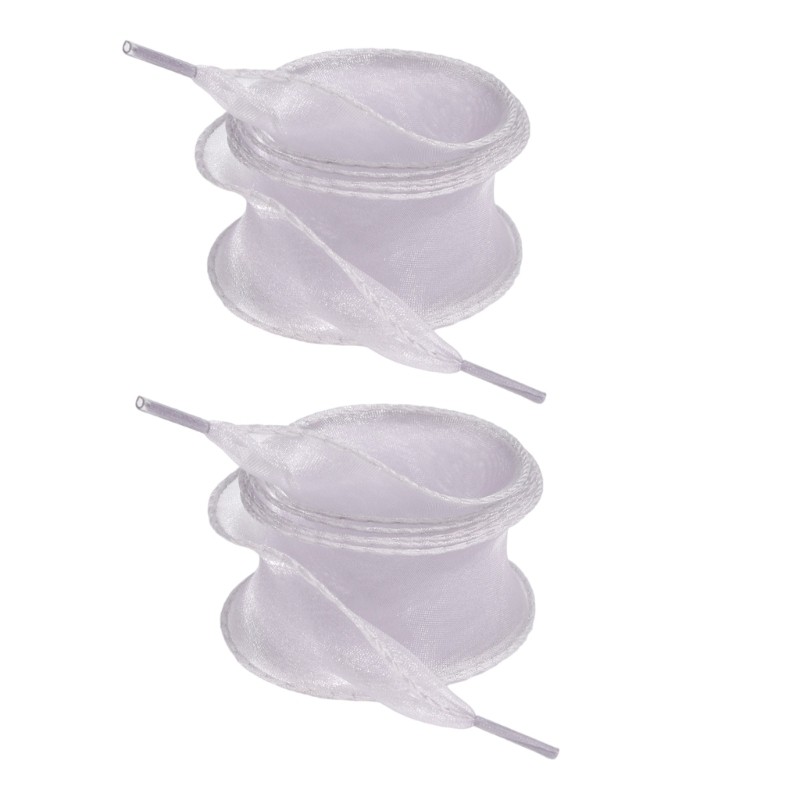 VIC Mềm Sheer Tulle Ruy Băng Dây Giày Gia Cố Cạnh 3 5Cm Chiều Rộng Dây Giày Organza Cho Giày Phụ Kiện Thời Trang