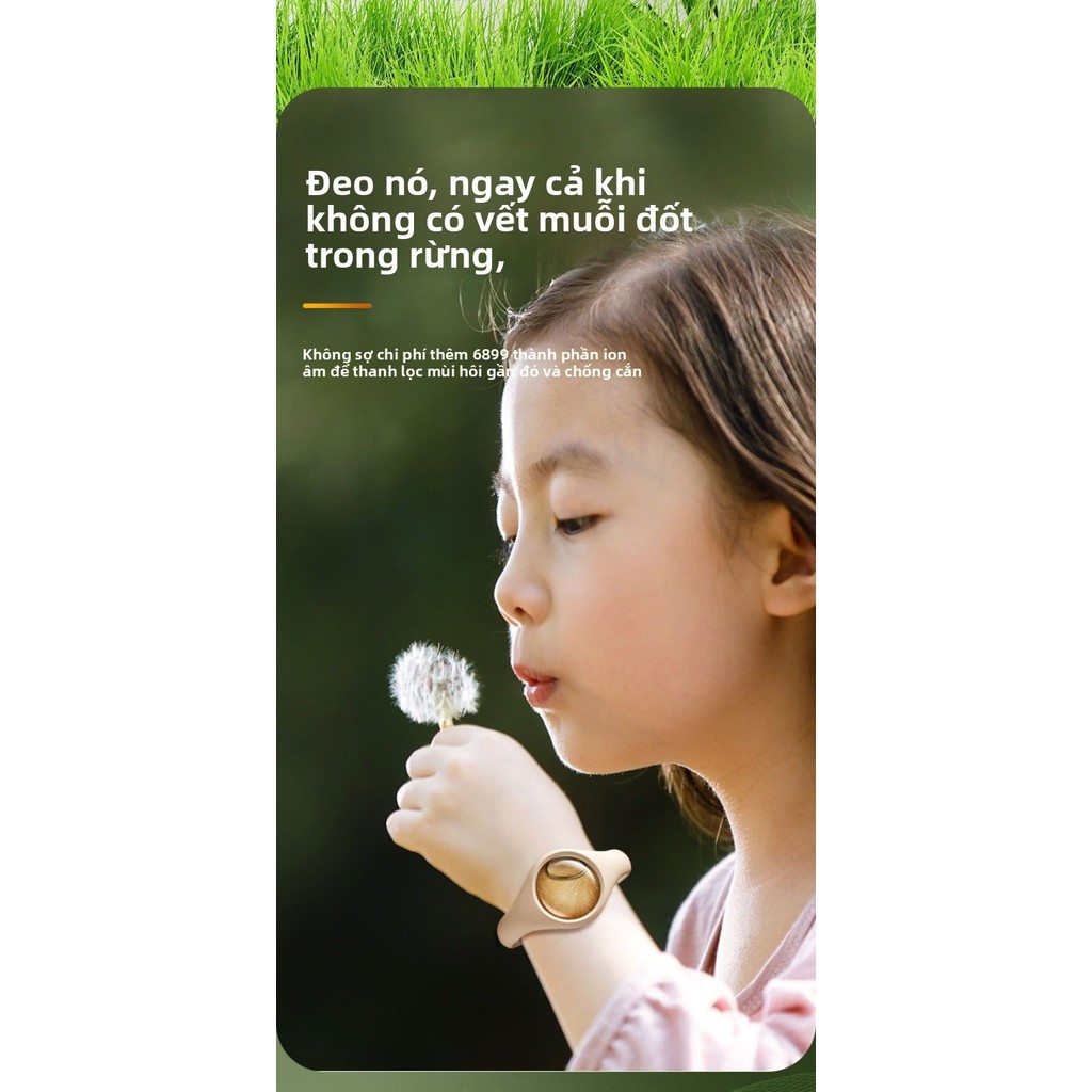 Vòng Đuổi Muỗi Di Động - Bảo Vệ Gia Đình Khỏi Muỗi Đốt, Thiết Kế Tiện Lợi, Dùng Cho Bé & Người Lớn, Hiệu Quả Tức Thì