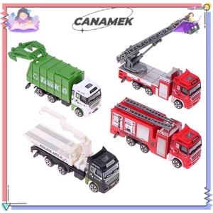 CANAMEK 1 Trẻ Em Hợp Kim Xe Cứu Hỏa 1: 32 Mô Phỏng Cứu Hỏa Diecast Xe Cứu Hỏa Kỹ Thuật Thang Xe Mô Hình Quà Tặng Sinh Nhật CSF