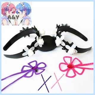 A & Y Cuộc Sống Trong Một Thế Giới Khác Từ zero Rem Cosplay Tóc Giả Anime Nữ Ram Trang Phục Tóc Tổng Hợp Tóc Giả.