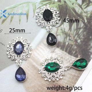 Kudosation Shining Trâm 45 * 25mm Pha Lê Phụ Kiện Thời Trang Tuyệt Đẹp Đám Cưới Lời Mời Ngày Lễ Trang Trí Sáng Tạo