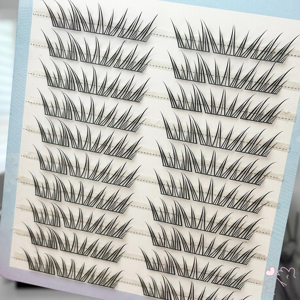 IOIIK 10 hàng-- 9-11mm C Curl Anime Lashes Keo dán / Keo dán Phong cách miễn phí Lông mi alse để làm việc Sinh nhật Tiệc và Du lịch