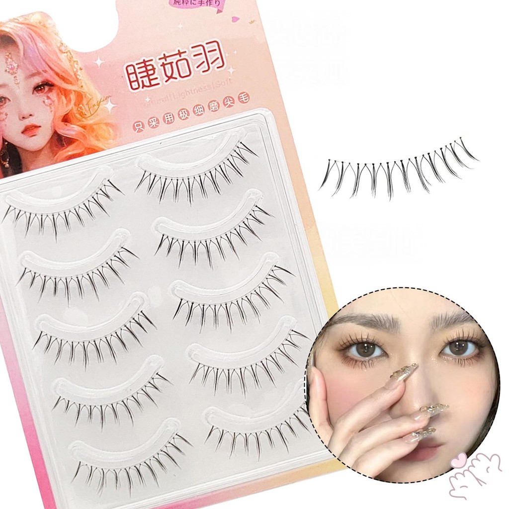 5 Đôi Tự Nhiên Nhìn Toàn Dải Lông Mi Có Thể Tái Sử Dụng Hàng Ngày Lông Mi Giả Hoàn Hảo Cho Salon Trang Điểm Chuyên Nghiệp
