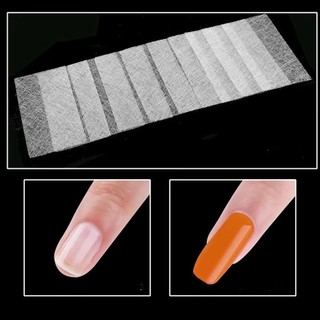 [Giao hàng từ Việt Nam] NETDWELL 50 Cái Nối dài móng tay bằng sợi thủy tinh bằng lụa, Bọc móng tay Acrylic, Gel UV không dệt 8x4cm Giấy sợi thủy tinh Pháp