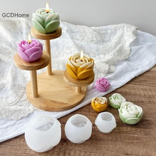 GCDHome Đa Kích Thước 3D Hình Hoa Hồng Silicon Khuôn Nến Khuôn Xà Phòng Handmade Khuôn Trang Trí Bánh Cưới Thạch Quà Tặng Ngày Lễ Tình Nhân DIY HOT