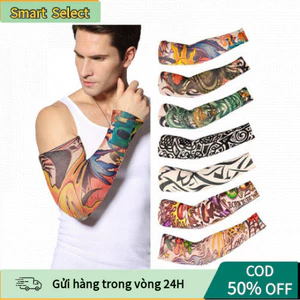 Tay Áo Hình Xăm Tattoo – Bao Tay Chống Nắng, Co Giãn, Phong Cách Cá Tính