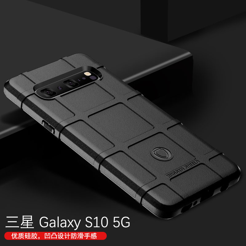 ÁO THUN RUGGED | Ốp Da Mờ Cho Samsung S10E S8 S9 + S10 + Plus 5G Sensation Chống Rơi Điện Thoại Di Động Mờ Vỏ Bảo Vệ Mềm Chống Sốc Vỏ Mờ