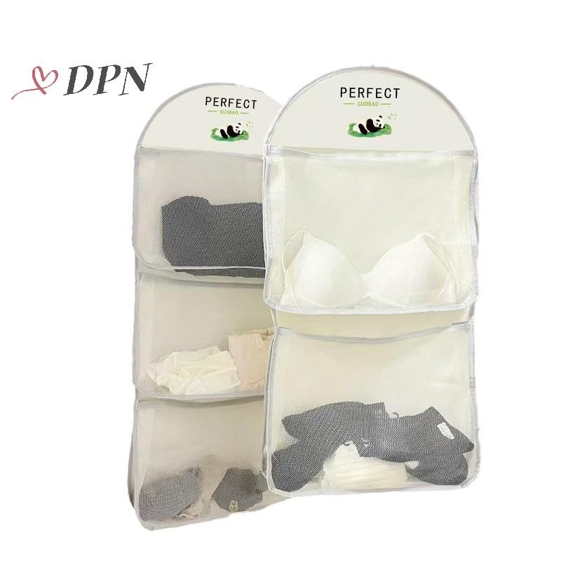 Túi bảo quản đồ lót lưới treo tường, thoáng khí, sắp xếp tủ quần áo, dùng cho tất, búp bê