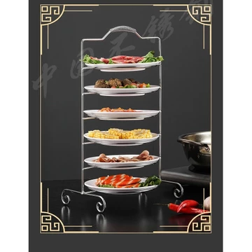 Giá để bát đĩa nhiều tầng bằng thép không gỉ, giá để đĩa cá, giá để đồ, giá để lát cá, giá để đĩa cá vược, giá để đồ