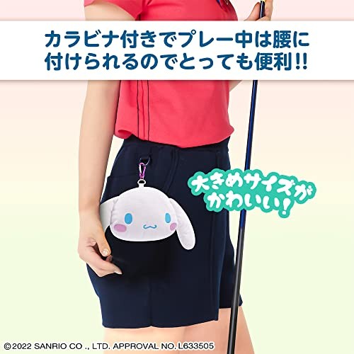 Túi phụ kiện golf Cinnamoroll kèm móc carabiner – Thiết kế Sanrio dễ thương, đựng bóng & tee