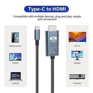 Bộ chuyển đổi TypeC sang HDMI 4K60Hz cao cấp - Tương thích máy chiếu PC laptop thiết kế nhỏ gọn truyền tín hiệu ổn định