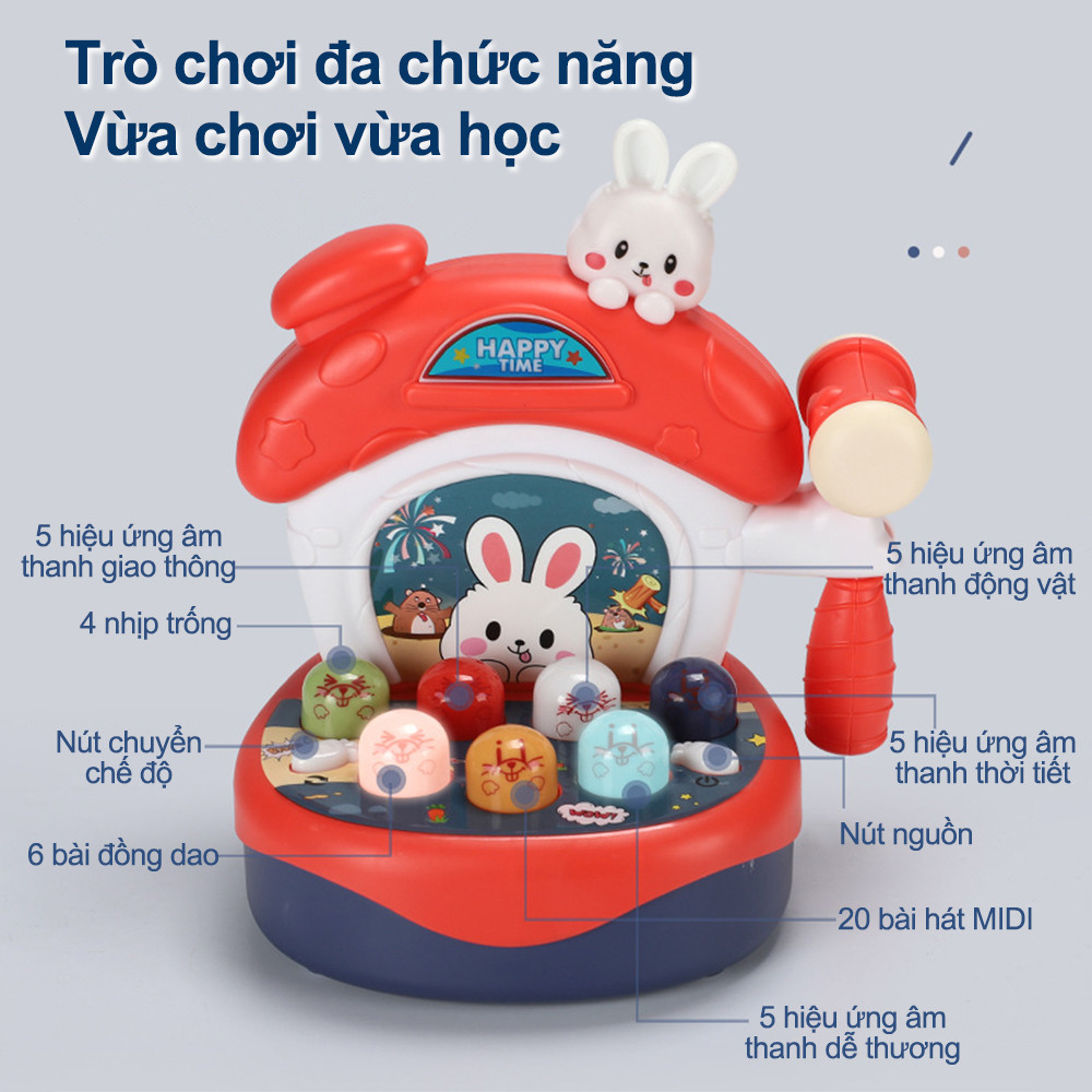 Mini Groundhog Toy  for Boys Girls Toddlers Early Education and Brain Development Enhancing Hand-Eye Coordination
