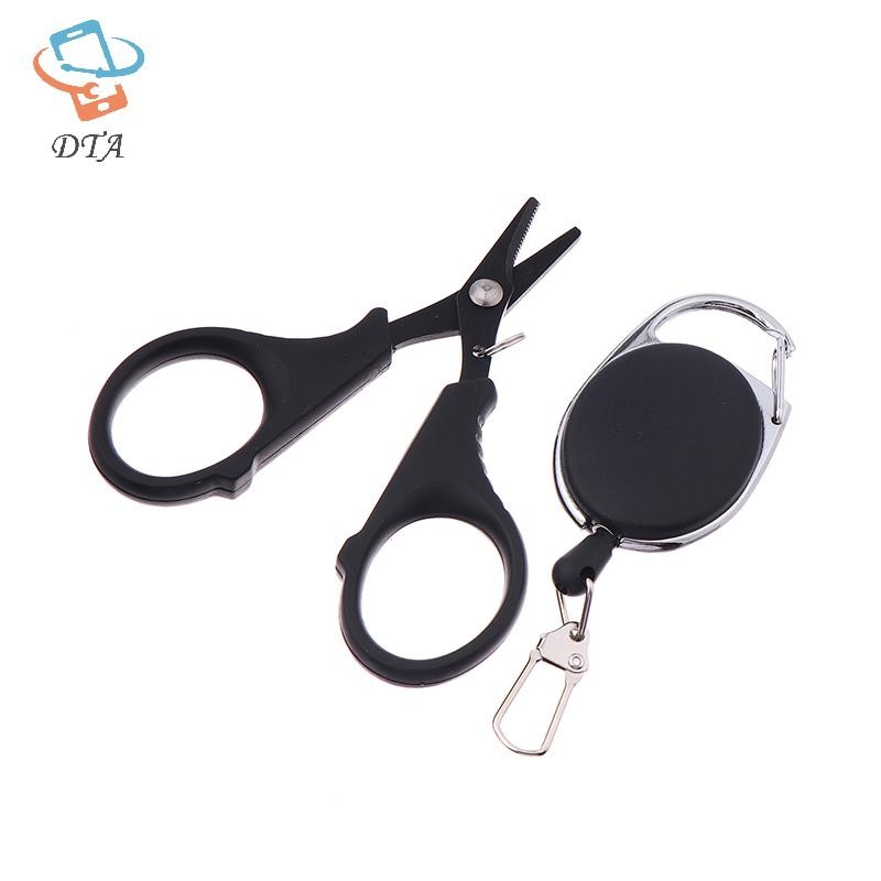 [DTA] Kìm kéo câu cá bằng thép không gỉ phủ titan có khóa có thể thu vào chống thất lạc Cắt dây bện PE Plies VN