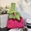 Túi Tote OLVIDO, Túi Đeo Tay Thêu Trái Tim Hoa Handmade, Túi Mua Sắm Dung Tích Lớn Dệt Kim Thông Thường Cho Nữ Bé Gái