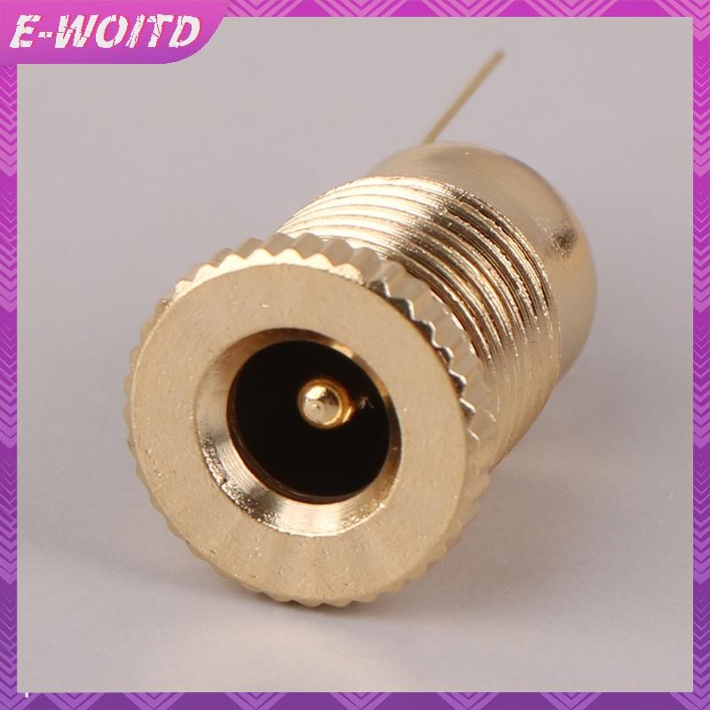 E-WOITD Mạ Vàng 30V 10A Đầu Nối Dòng Điện Cao 5.5x2.1MM 5.5x2.5MM Điện Nữ Jack Ổ Cắm Đai Ốc Bảng Gắn Adapter Kết Nối HNVN