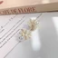 Bông tai hoa Opal thời trang Bông tai ngọc trai giả độc đáo Nữ