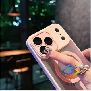 Ốp điện thoại từ tính Matt Acrylic cao cấp có nắp ống kính máy ảnh cho iPhone 17 Pro Max 17Air 16 15 14 13 12 11 Pro Max 14 / 15 / 16 Plus Bền bỉ và sành điệu