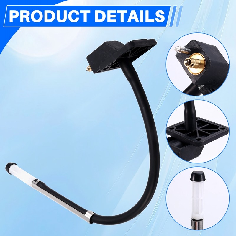 Đầu nối bình xăng 12L và 24L kèm đồng hồ đo hút chính xác, phụ kiện hoàn hảo cho thuyền