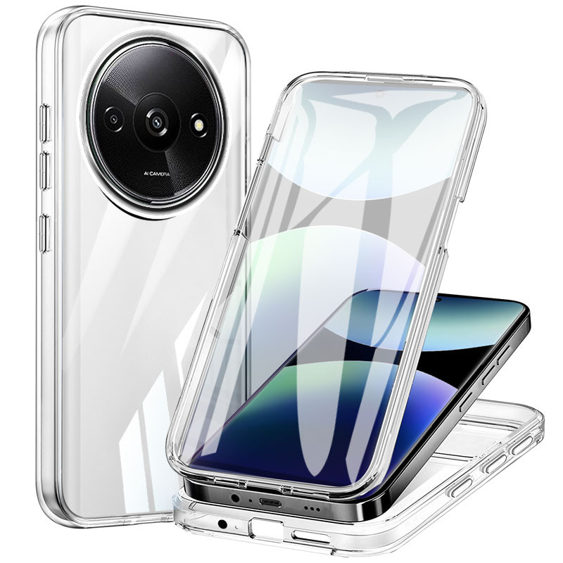 Ốp Điện Thoại YBD Cho Redmi A3 A3X Xiaomi POCO C61 Túi Khí Hai Mặt Chống Rơi Vỏ Phim Tích Hợp Hoàn Toàn Trong Suốt