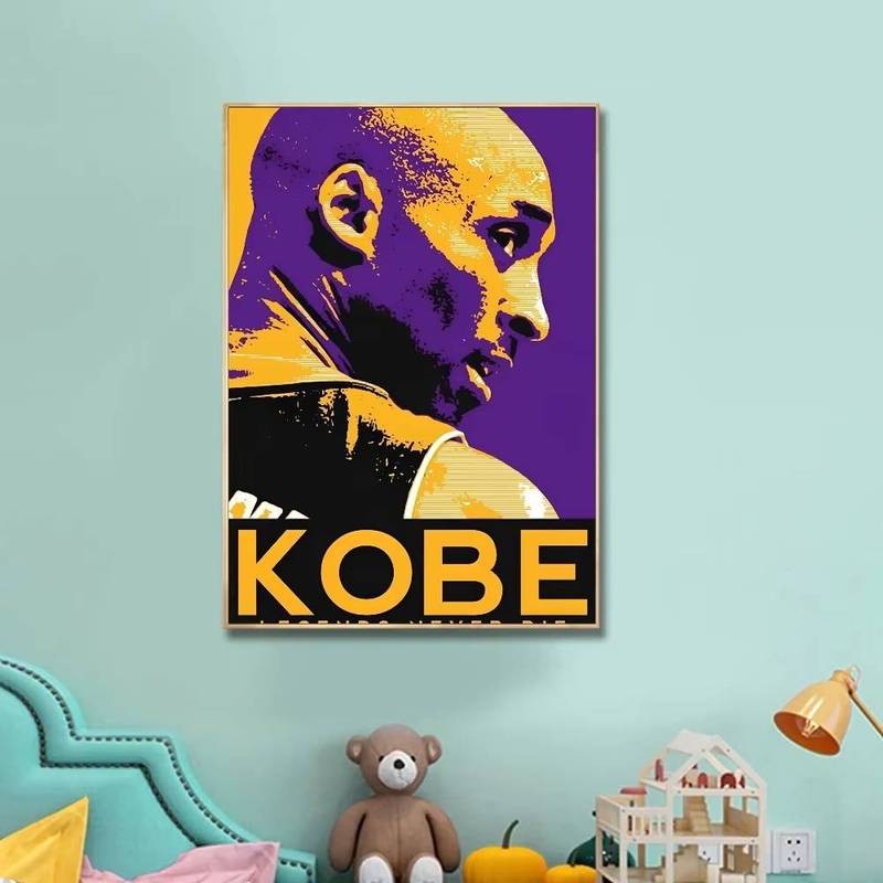 Siêu Sao Bóng Rổ Kobe Bryant - Bryant Poster Canvas Tranh Tường Nghệ Thuật Trò Chơi Trang Trí Phòng Phong Cách Dễ Thương Quà Tặng Trang Trí Tranh HD