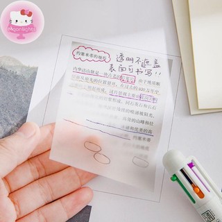 Moonlights 50 Tờ Sáng Tạo PET Trong Suốt Ghi Chú Quan Điểm Chống Thấm Nước Ghi Chú Sinh Viên Văn Phòng Phẩm Trường Học Vật Dụng Văn Phòng EN