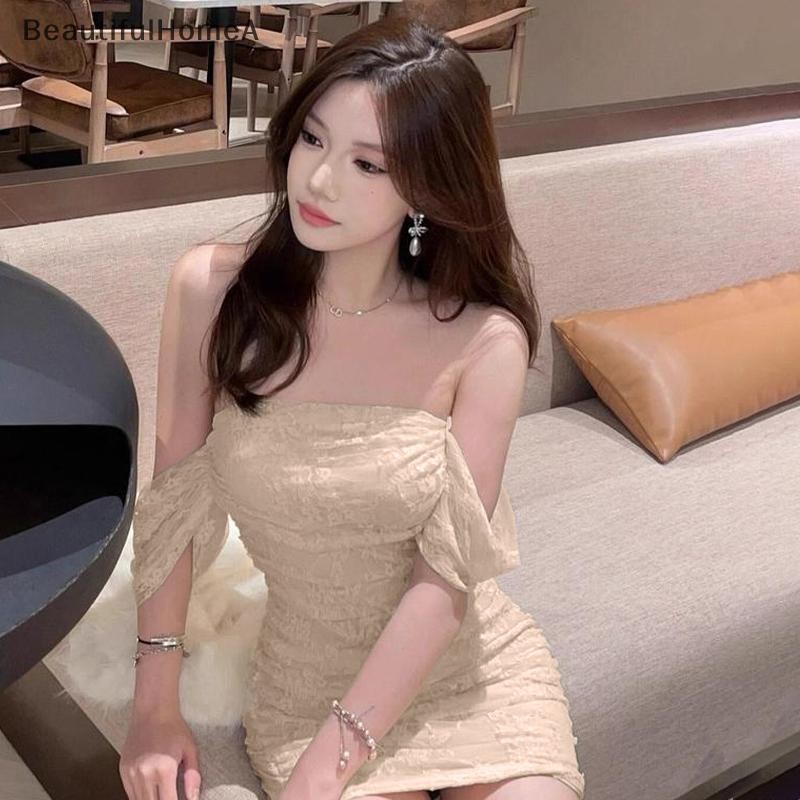 BeautifulHomeA Đầm Nữ Gợi Cảm Cổ Ren Hoa Tiệc Hàn Quốc Câu Lạc Bộ Bọc Đầm VN