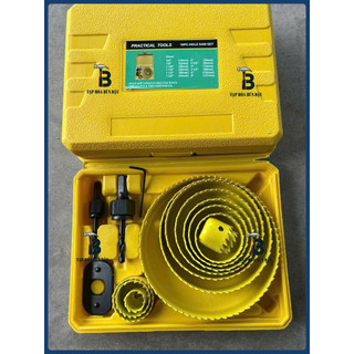 Mũi khoét lỗ tròn gỗ thạch cao khoan khoét trần cao cấp 16 chi tiết