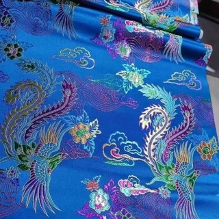 Vải lụa mây thổ cẩm handmade Hàng Châu, phù hợp may quần áo dân tộc và lễ cưới