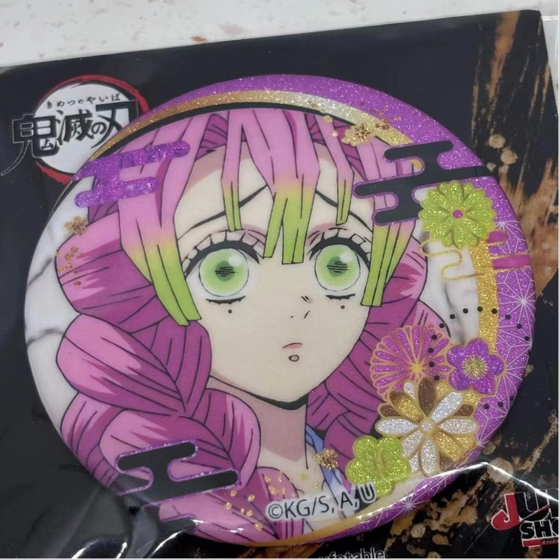 Demon Slayer Kimetsu no Yaiba Kanroji Mitsuri 58mm Anime Huy Hiệu Pin Trâm Sưu Tập