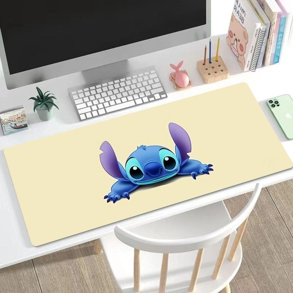 Miếng Lót Chuột Hoạt Hình Stitch Cực Lớn Dày Bàn Phím Máy Tính Để Bàn Thảm Cho Trẻ Em Bé Gái Người Lớn Dễ Thương Để Bàn Học Sinh Thảm Viết (EFY)