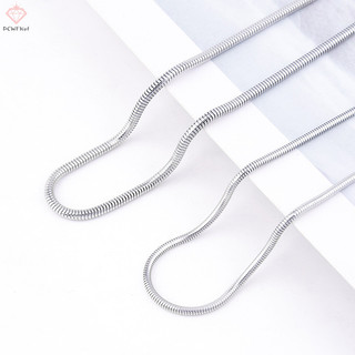 Dây chuyền thép không gỉ vàng, vòng cổ xoắn dài nữ, phụ kiện trang sức mới
