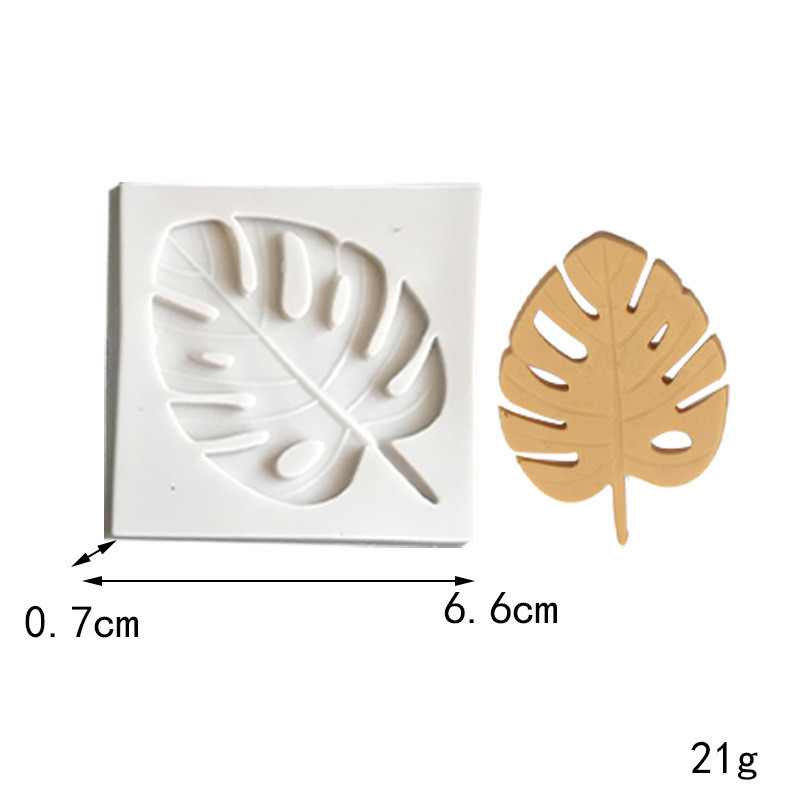 Lá Nhiệt Đới Monstera Lá Dương xỉ Flamingo Khuôn Silicon Nướng Bánh Sô Cô La Trang Trí Khuôn Làm Bánh DIY