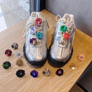 1 Chiếc Flash Kim Cương Handmade Đính Hạt Hoa Giày Dây Kẹp Khóa Ngọt Ngào Cao Cấp Trang Trí Giày Quyến Rũ Phụ Kiện Giày Thể Thao Nữ