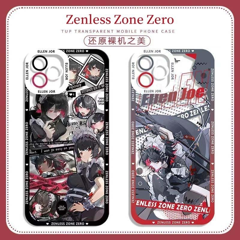 Vỏ Ellen Joe Cho Samsung Galaxy A55 A54 A23 A24 S20 S22 Plus S20FE S21FE Zenless Zone Zero Game Trong Suốt Mắt Thiên Thần Anime Mềm TPU Dễ Thương Vỏ Điện Thoại