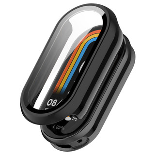 Dành Cho Xiaomi Smart Band 9 Vỏ PC Cứng Cho Miband 9 / 8 Kính Cường Lực Bảo Vệ Màn Hình