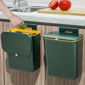 Thùng Rác Gắn Tường Cỡ Lớn Có Nắp Lật Tiện Dụng Cho Nhà Bếp / toilet