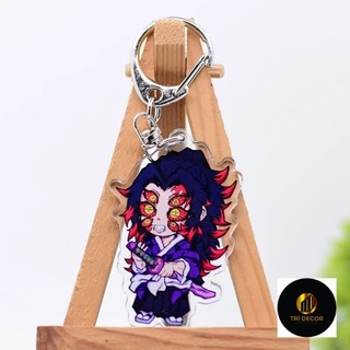 Móc khóa Anime Kimetsu no Yaiba Kokushibo phụ kiện túi xách balo móc khoá bằng chất liệu arcrylic trong suốt